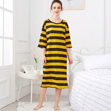 Shein Drop Shouler Striped Night Dress