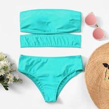 Shein Cut-out Bandeau Bikini Set