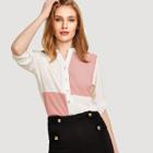 Shein Button Through Cut And Sew Shirt