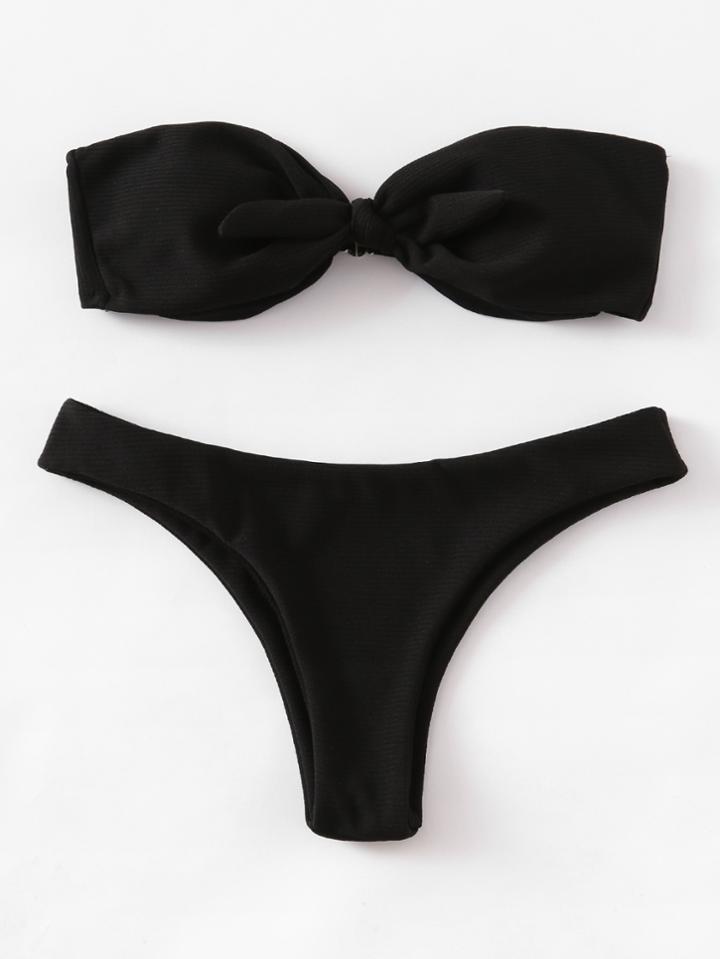 Shein Bandeau Bikini Set