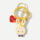 Shein Rabbit & Heart Ring Keychain