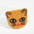 Shein Beaded Cat Pattern Purse