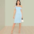 Shein Asymmetrical Neck Twist Detail Dress