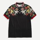 Shein Men Flower Print Polo Shirt