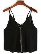 Shein Gold Tassel Chain Embellished Cami Top