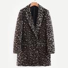 Shein Leopard Print Flap Pocket Coat