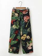 Shein Jungle Print Tied Waist Pants