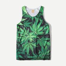Shein Men Plant Print Vest
