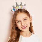 Shein Girls Sequin & Crown Decorated Headband