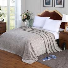 Shein Solid Faux Fleece Baroque Textured Blanket