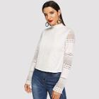Shein Hollow Out Sleeve Blouse
