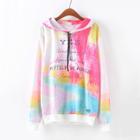 Shein Letter Print Colorful Hoodie