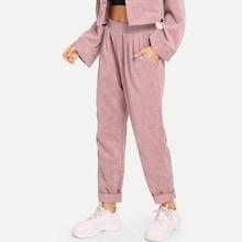 Shein Slant Pocket Elastic Waist Pants
