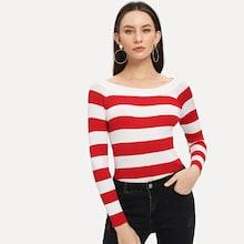 Shein Striped Skinny Jumper
