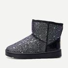 Shein Glitter Faux Fur Lined Snow Boots