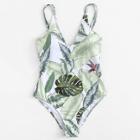 Shein Tropical Print Swimsuit
