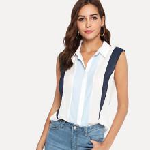 Shein Wide Striped Blouse