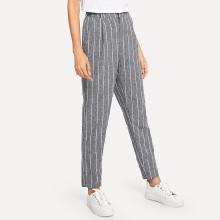 Shein Slant Pocket Striped Pants