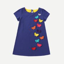 Shein Girls Butterfly Decoration Dress