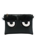 Shein Black Eye Pattern Clutch Bag