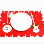 Shein Christmas Placemat With Tableware Bag