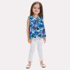 Shein Girls Camo Print Top