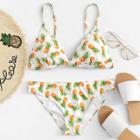Shein Allover Pineapple Print Bikini Set