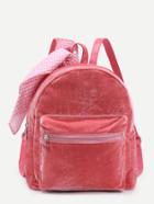 Shein Pocket Front Backpack With Scarf