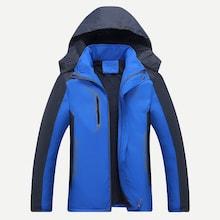 Shein Men Color Block Hooded Outerwear