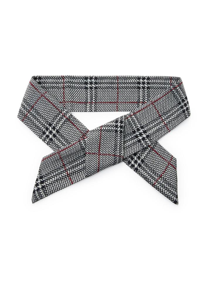 Shein Plaid Skinny Scarf