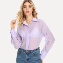 Shein See Through Shirt Without Bra