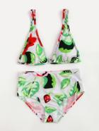Shein Jungle Print High Waist Bikini Set