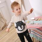 Shein Toddler Boys Elephant Pattern Sweater