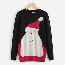 Shein Christmas Print Jumper