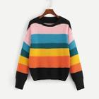 Shein Drop Shoulder Cut-and-sew Sweater