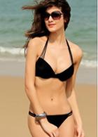 Rosewe Fantasy Halter Design Open Back Black Bikini