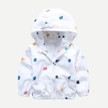 Shein Toddler Boys Car Print Hooded Jacket