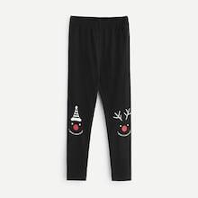 Shein Toddler Girls Christmas & Letter Print Pants