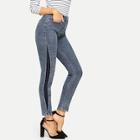 Shein Contrast Panel Skinny Jeans