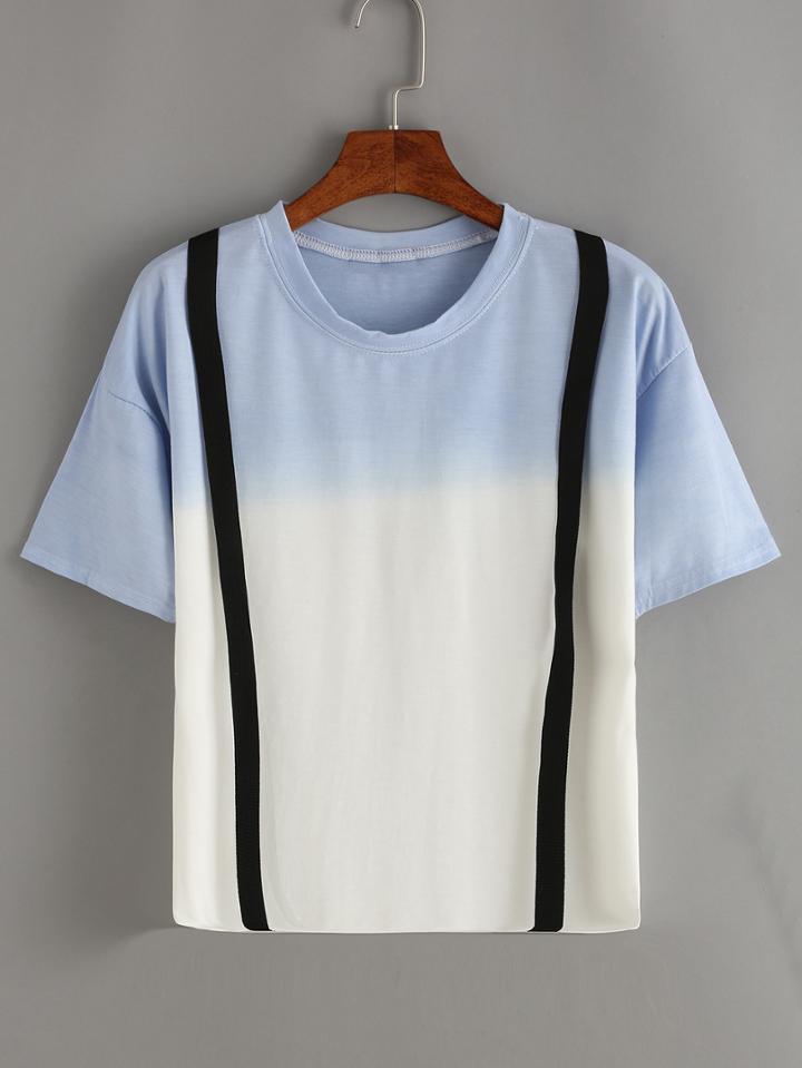 Shein Ombre T-shirt With Strap
