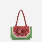 Shein Color-block Crystal Beaded Tote Bag