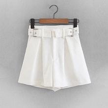 Shein Pleated Shorts With Belt