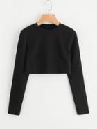 Shein Long Sleeve Crop Tee