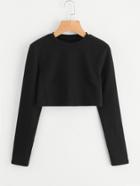 Shein Long Sleeve Crop Tee