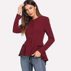 Shein Side Pocket Smock Solid Coat