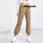Shein Push Buckle Front Pocket Side Pants