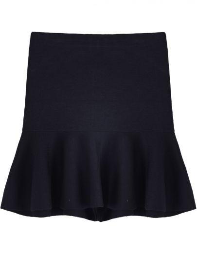 Shein Black High Waist Bodycon Ruffle Skirt