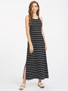 Shein Slit Side Striped Cami Dress