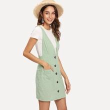 Shein Single Breasted Button Dress