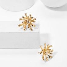 Shein Rhinestone Detail Irregular Shaped Stud Earrings